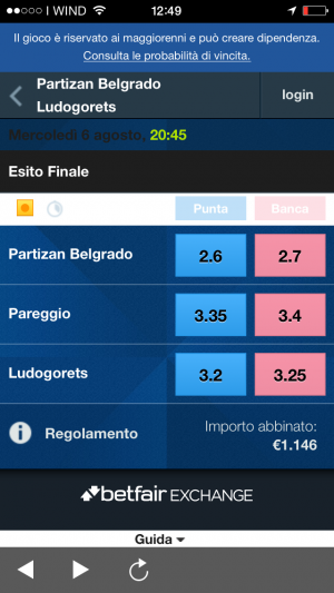 partita live mobile