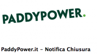 chiusura paddy power