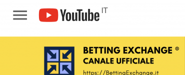 Canale ufficiale Betting Exchange su YouTube 7