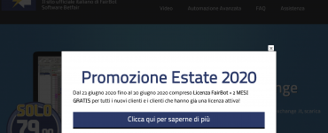 Fairbot: promozione Estate 2020, due mesi gratis 9