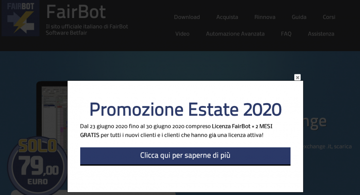 Fairbot: promozione Estate 2020, due mesi gratis 1