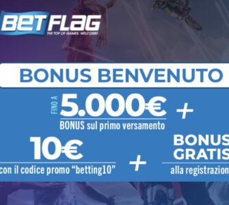 Bonus Scommesse Betflag Fino a 5.010€ con Codice Promo: betting10 1