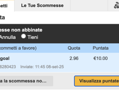 Cosa succede alle scommesse exchange non abbinate 9