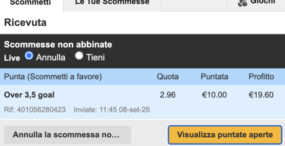 Cosa succede alle scommesse exchange non abbinate 2