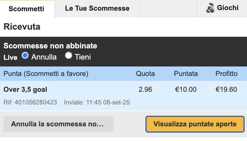 Cosa succede alle scommesse exchange non abbinate 4 Cosa succede alle scommesse exchange non abbinate 4