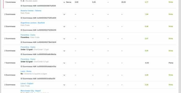 Come monitorare l'andamento della propria cassa su Betfair Exchange 1