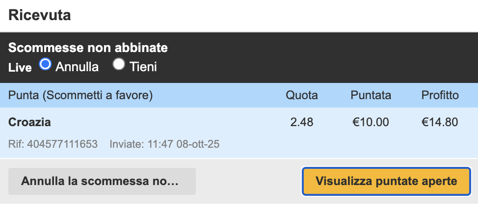 Come modificare una quota per garantire l'abbinamento nell'exchange 1 Come modificare una quota per garantire l'abbinamento nell'exchange 1