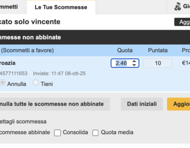 Come modificare una quota per garantire l'abbinamento nell'exchange 4