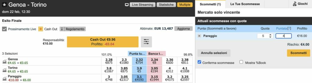 Banca X: a che quota posso impostare il Punta? 7 Banca X: a che quota posso impostare il Punta? 7